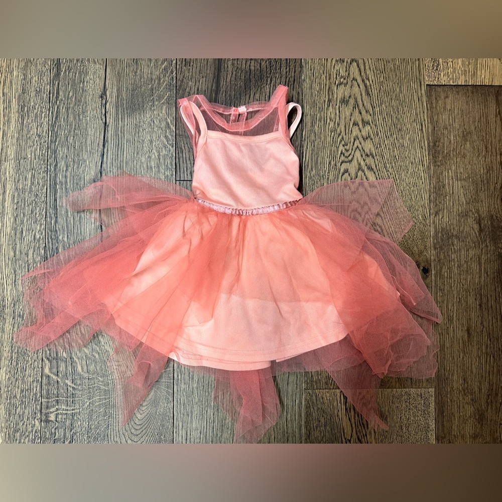 Coral Pink Tutu Dress for Kids (fits like a size 12 months)